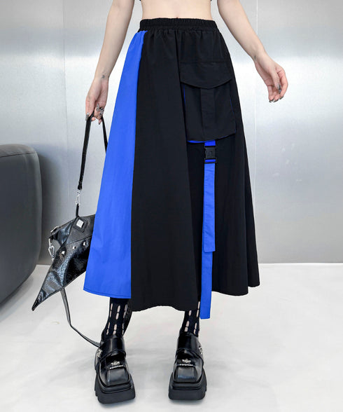 Bicolor Zip Top &  Skirt Co-ord